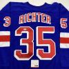 imageAutographedSigned Mike Richter New York Blue Hockey Jersey PSADNA COA