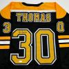 imageAutographedSigned Tim Thomas Boston Black Hockey Jersey JSA COA