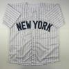 imageFacsimile Autographed Anthony Volpe New York Pinstripe Reprint Laser Auto Baseball Jersey Size Mens XL