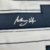 imageFacsimile Autographed Anthony Volpe New York Pinstripe Reprint Laser Auto Baseball Jersey Size Mens XL