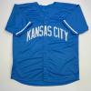 imageFacsimile Autographed Bobby Witt Jr Kansas City Blue Reprint Laser Auto Baseball Jersey Size Mens XL