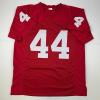 imageFacsimile Autographed Brian Bosworth Oklahoma Red Reprint Laser Auto College Football Jersey Size Mens XL