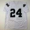 imageFacsimile Autographed Charles Woodson Oakland Las Vegas White Reprint Laser Auto Football Jersey Size Mens XL