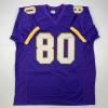 imageFacsimile Autographed Cris Carter Minnesota Purple Reprint Laser Auto Football Jersey Size Mens XL