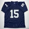 imageFacsimile Autographed Drew Allar Penn State Blue Reprint Laser Auto College Football Jersey Size Mens XL