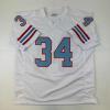 imageFacsimile Autographed Earl Campbell Houston White Reprint Laser Auto Football Jersey Size Mens XL