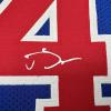 imageFacsimile Autographed Joe Dumars Detroit Blue Reprint Laser Auto Basketball Jersey Size Mens XL