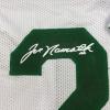 imageFacsimile Autographed Joe Namath New York White Reprint Laser Auto Football Jersey Size Mens XL