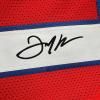 imageFacsimile Autographed Julian Edelman New England Red Reprint Laser Auto Football Jersey Size Mens XL