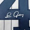 imageFacsimile Autographed Lou Gehrig New York Pinstripe Reprint Laser Auto Baseball Jersey Size Mens XL