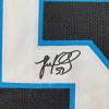 imageFacsimile Autographed Luke Kuechly Carolina Black Reprint Laser Auto Football Jersey Size Mens XL