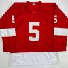 imageFacsimile Autographed Niklas Lidstrom Detroit Red Reprint Laser Auto Hockey Jersey Size Mens XL