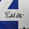 imageFacsimile Autographed Pistol Pete Maravich Atlanta Blue Reprint Laser Auto Basketball Jersey Size Mens XL