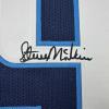 imageFacsimile Autographed Steve McNair Tennessee Navy Blue Reprint Laser Auto Football Jersey Size Mens XL