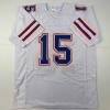 imageFacsimile Autographed Tim Tebow Florida White Reprint Laser Auto College Football Jersey Size Mens XL