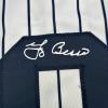 imageFacsimile Autographed Yogi Berra New York Pinstripe Reprint Laser Auto Baseball Jersey Size Mens XL