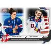 image2026 Topps Now Olympics Megan KellerJack Hughes 19 Team USA Hockey Sweeps Gold For First Time in Olympic History USA Hockey Card