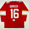 imageAutographedSigned Aleksander Barkov Florida Red Hockey Jersey Beckett BAS COA