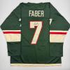 imageAutographedSigned Brock Faber Minnesota Green Hockey Jersey JSA COA