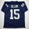 imageFacsimile Autographed Drew Allar Penn State Blue Reprint Laser Auto College Football Jersey Size Mens XL