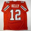 imageFacsimile Autographed Jim Kelly Miami Orange Reprint Laser Auto College Football Jersey Size Mens XL