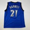 imageFacsimile Autographed Kevin Garnett Minnesota Blue Reprint Laser Auto Basketball Jersey Size Mens XL