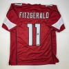 imageFacsimile Autographed Larry Fitzgerald Arizona Red Reprint Laser Auto Football Jersey Size Mens XL