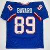 imageFacsimile Autographed Mark Bavaro New York Blue Reprint Laser Auto Football Jersey Size Mens XL