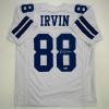 imageFacsimile Autographed Michael Irvin Dallas White Reprint Laser Auto Football Jersey Size Mens XL