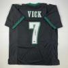 imageFacsimile Autographed Michael Mike Vick Philadelphia Black Reprint Laser Auto Football Jersey Size Mens XL