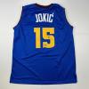 imageFacsimile Autographed Nikola Jokic Denver Royal Blue Reprint Laser Auto Basketball Jersey Size Mens XL