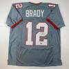 imageFacsimile Autographed Tom Brady Tampa Bay Pewter Grey Reprint Laser Auto Football Jersey Size Mens XL