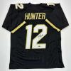 imageFacsimile Autographed Travis Hunter Colorado Black Reprint Laser Auto College Football Jersey Size Mens XL