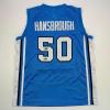 imageFacsimile Autographed Tyler Hansbrough UNC North Carolina Blue Reprint Laser Auto College Basketball Jersey Size Mens XL