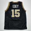 imageFacsimile Autographed Zach Edey Purdue Black Reprint Laser Auto College Basketball Jersey Size Mens XL
