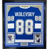 imageFramed AutographedSigned Andrei Vasilevskiy 33x42 Tampa Bay Blue Hockey Jersey PSADNA COA