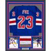 imageFramed Facsimile Autographed Adam Fox 35x39 New York Blue Reprint Laser Auto Hockey Jersey