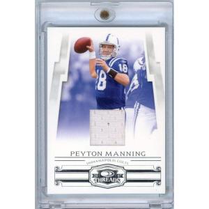 image2007 Donruss Threads Peyton Manning 18100 Player Worn Relic Football Card