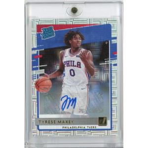 image2020 Panini Donruss Tyrese Maxey 211 Signature Choice Autograph Rookie RC Basketball Card