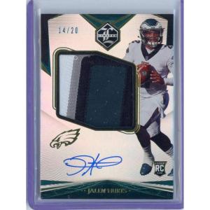 image2020 Panini Limited Jalen Hurts 15620 Rookie Patch Auto RPA Rookie RC Football Card