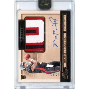 image2024 Panini One Michael Penix Jr 225 RPA Rookie Patch Auto Rookie RC Football Card