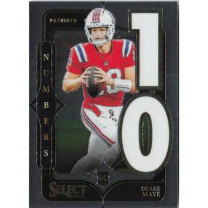 image2024 Panini Select Drake Maye 20 Select Numbers New England Patriots Rookie RC Football Card