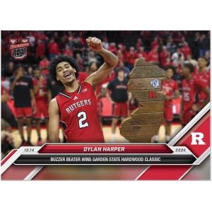 image2024 Topps Bowman U Now Dylan Harper 30 Buzzer Beater Rutgers Scarlet Knights Rookie RC Basketball Card