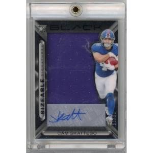 image2025 Panini Black Cam Skattebo SSRCSO 99 Sizable Signatures Relic Auto Rookie RC Football Card