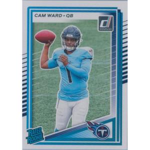 image2025 Panini Donruss Cam Ward 350 Tennessee Titans Rookie RC Football Card