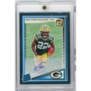 image2025 Panini Donruss Matthew Golden 311 Auto 10 Green Bay Packers Rookie RC Football Card