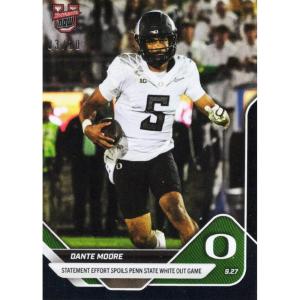 image2025 Topps Bowman U Now Dante Moore 21 Black Foil 10 Oregon Ducks Rookie RC Football Card