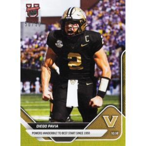 image2025 Topps Bowman U Now Diego Pavia 31 Gold Foil 50 Vanderbilt Commodores Rookie RC Football Card