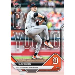 image2025 Topps Now Tarik Skubal OS5 2025 AL Cy Young Award Winner Detroit Tigers Baseball Card