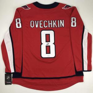 imageAutographedSigned Alexander Alex Ovechkin Washington Capitals Red Hockey Jersey Fanatics COA